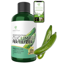 Load image into Gallery viewer, Professional Liquid Cucumber Fertilizer | 5-1-5 Concentrate, Liquid Plant Fertilizer for Garden, Healthy Produce, Good Harvest, Multi-Purpose Blend & Gardening Supplies | 8 oz