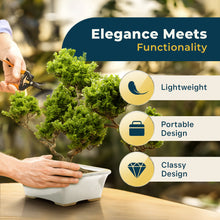 Load image into Gallery viewer, Glazed Ceramic Bonsai Pot | White Rectangular