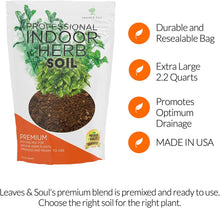 Load image into Gallery viewer, Professional Indoor Herb Plant Soil | Pre-Mixed 2.2 Dry Quarts
