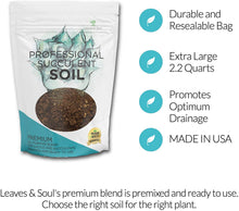 Load image into Gallery viewer, Premium Succulent Soil All Purpose Blend | Pre-mixed 2.2 and 8.2 Dry Quarts