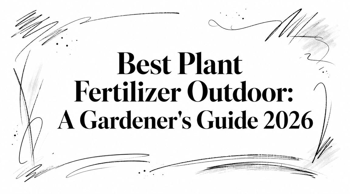 Best Plant Fertilizer Outdoor: A Gardener's Guide 2026