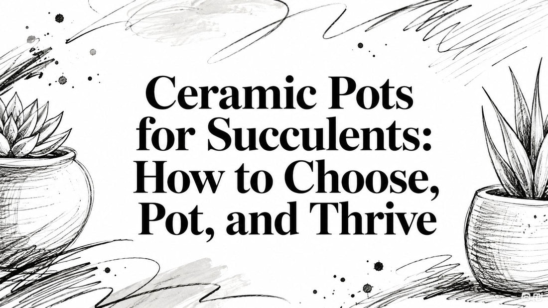 Ceramic Pots for Succulents: How to Choose, Pot, and Thrive