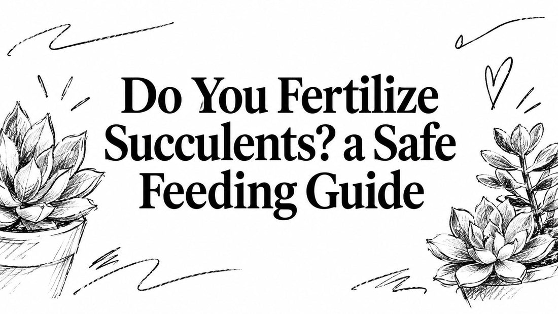 Do You Fertilize Succulents? a Safe Feeding Guide