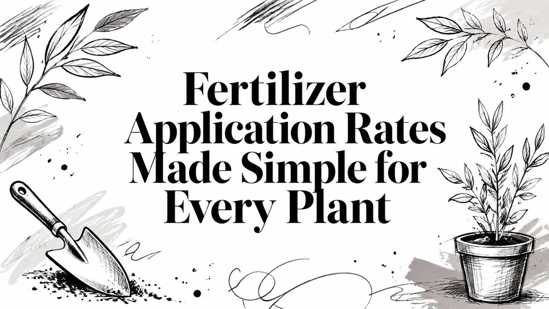 Fertilizer Application Rates Made Simple for Every Plant