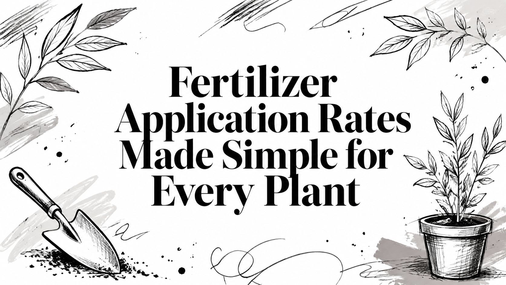 Fertilizer Application Rates Made Simple for Every Plant