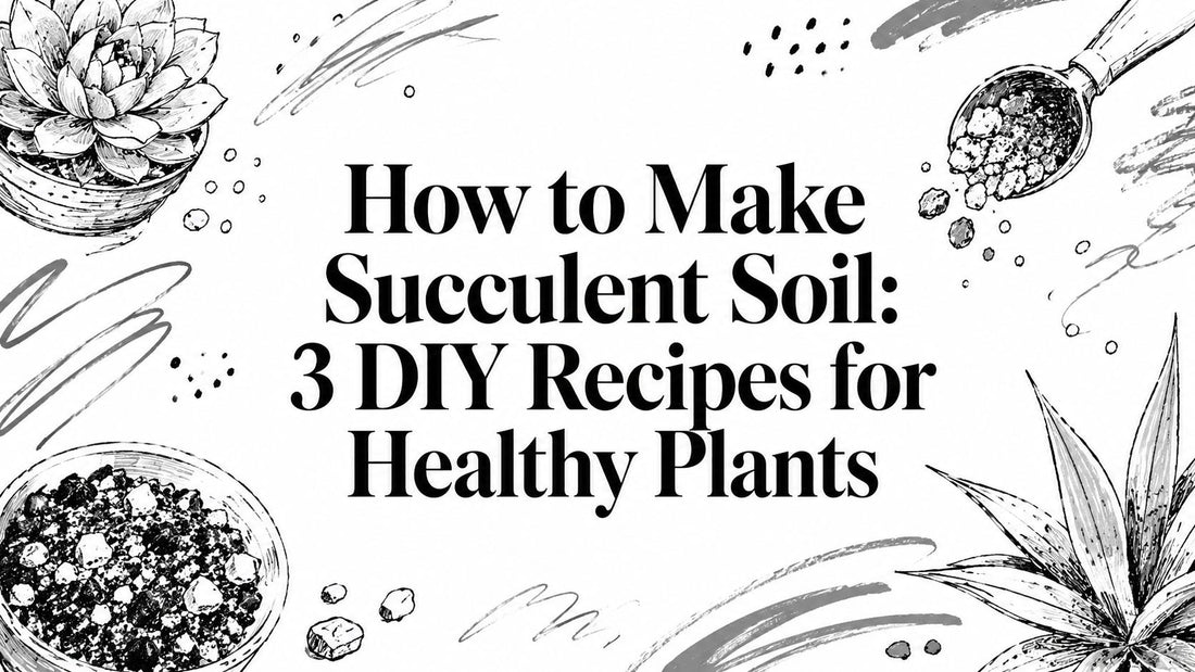 How to Make Succulent Soil: 3 DIY Recipes for Healthy Plants