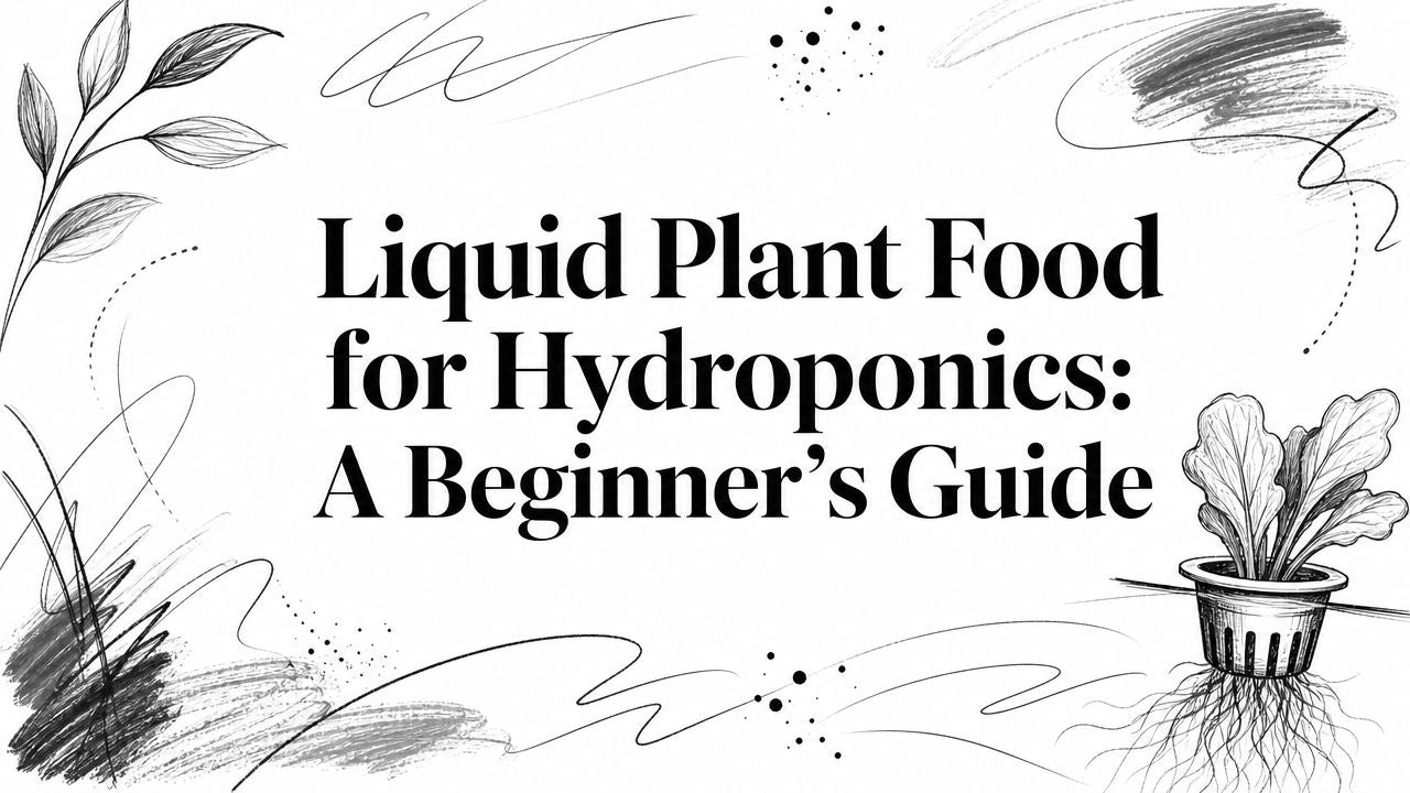 Liquid Plant Food for Hydroponics: A Beginner's Guide