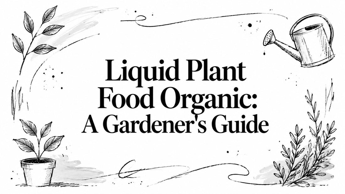 Liquid Plant Food Organic: A Gardener's Guide