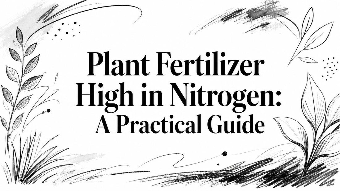 Plant Fertilizer High in Nitrogen: A Practical Guide