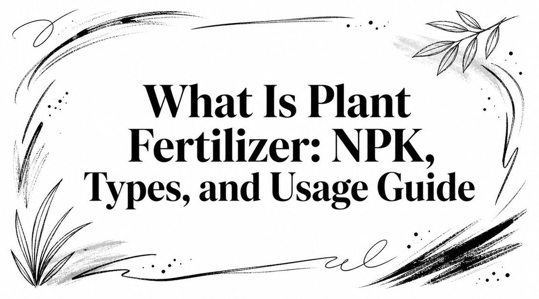 What Is Plant Fertilizer: NPK, Types, and Usage Guide