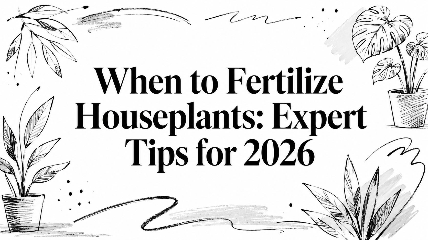 When to Fertilize Houseplants: Expert Tips for 2026