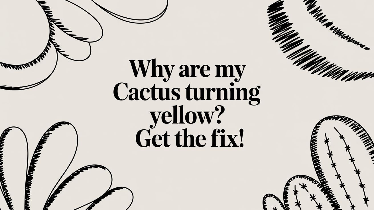 Why Are My Cactus Turning Yellow? Get the Fix!