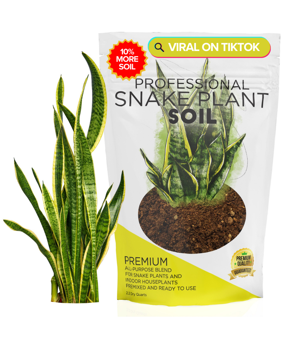 Professional Snake Plant Soil | Large 2.2 Quarts Ready to Use for Snake Plants | Peat Moss, Coco Coir, Perlite, Dolomite