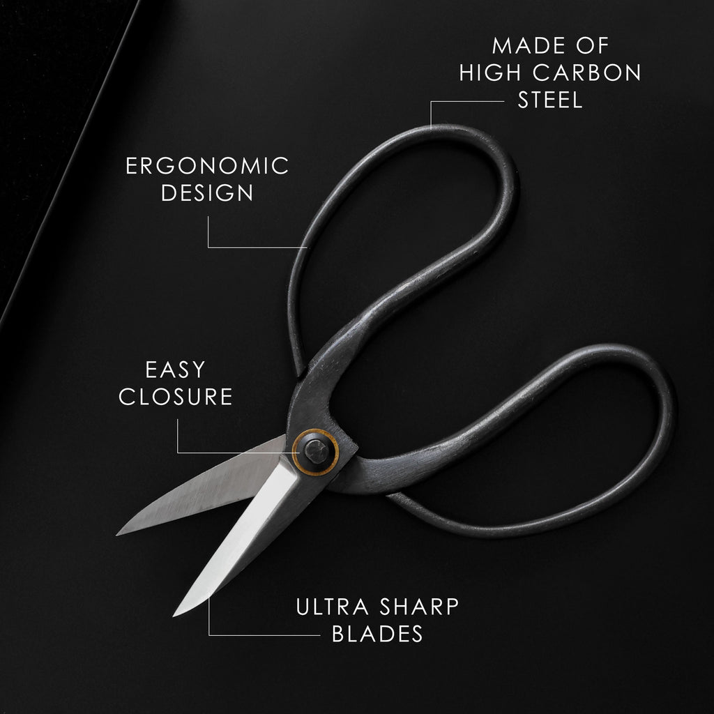 Professional Bonsai Scissors | Pruning Shears for Trimming Plants | Japanese Gardening, Bonsai Tools | Garden Scissors (Butterfly)