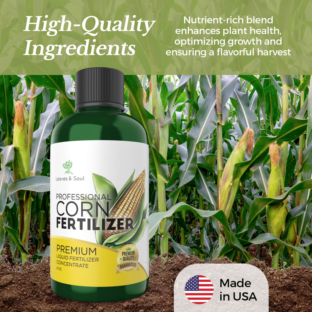 Professional Liquid Corn Fertilizer | 5-1-5 Concentrate, Liquid Plant Fertilizer for Garden, Healthy Produce, Good Harvest, Multi-Purpose Blend & Gardening Supplies | 8 oz