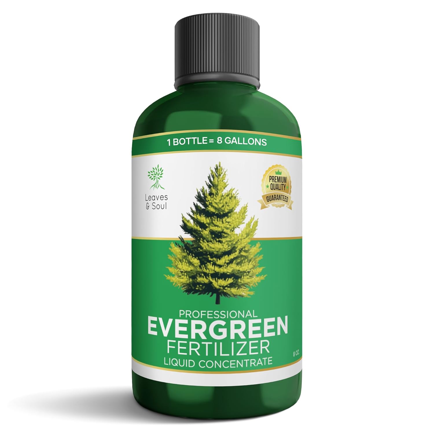 Leaves and Soul Professional Evergreen Tree Fertilizer Liquid Concentrate - 6-4-6 Blend for Evergreens, Garden Use - Liquid Plant Food for Evergreen Trees and Shrubs Outdoors