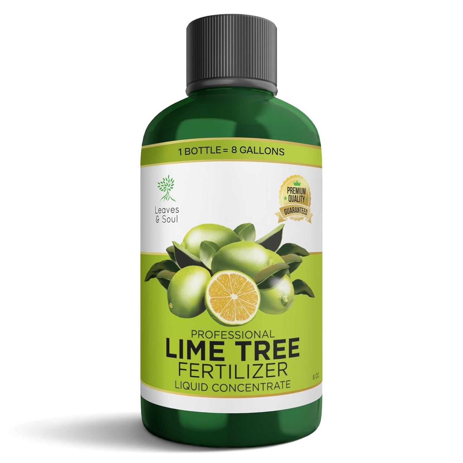 Leaves and Soul Professional Lime Tree Fertilizer Liquid Concentrate - 6-4-6 Blend for Fruit Tree Fertilizer, Garden - Liquid Plant Food for Lime Trees in Pots or Outdoors