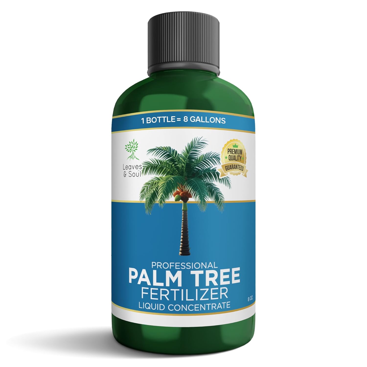 Leaves and Soul Professional Palm Tree Fertilizer Liquid Concentrate - 6-4-6 Blend for Tropical Plant Fertilizer, Garden Use - Liquid Plant Food for Palm Trees and Bushes Outdoors