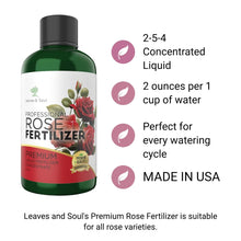 Load image into Gallery viewer, Professional Rose Liquid Fertilizer - 2-5-4 Nutrient Blend - 8 oz
