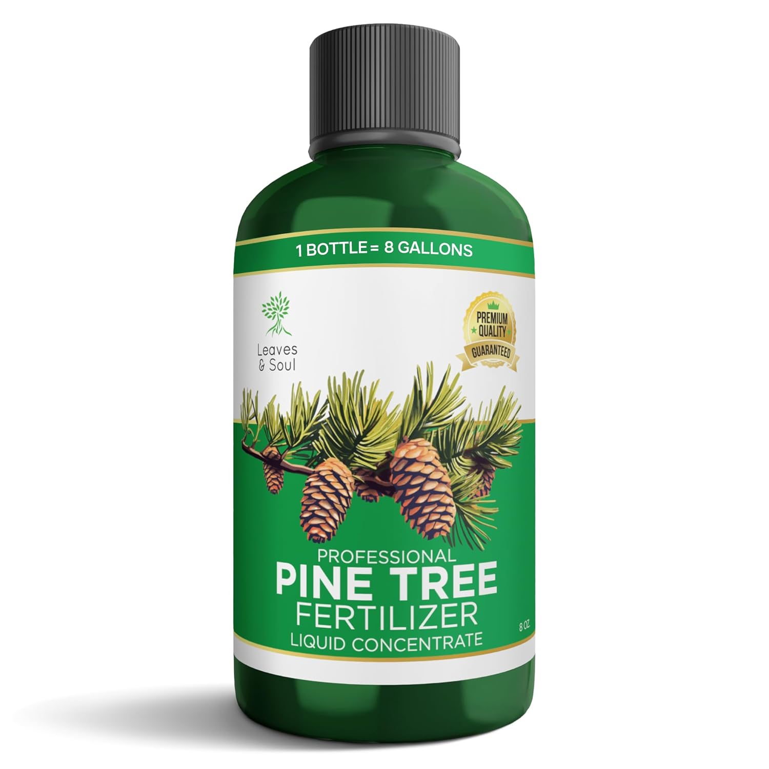 Leaves and Soul Professional Pine Tree Fertilizer Liquid Concentrate - 6-4-6 Blend for Pine, Garden Use - Liquid Plant Food for Pine Trees and Shrubs Outdoors