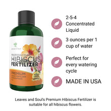 Load image into Gallery viewer, Professional Hibiscus Liquid Fertilizer - 2-5-4 Nutrient Blend - 8 oz
