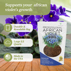 Professional African Violet Plant Soil | Pre-mixed 2.2 Dry Quarts