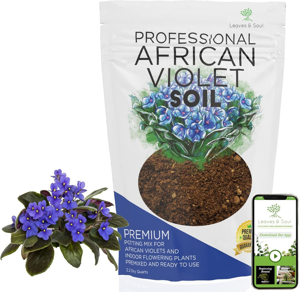 Professional African Violet Plant Soil | Pre-mixed 2.2 Dry Quarts