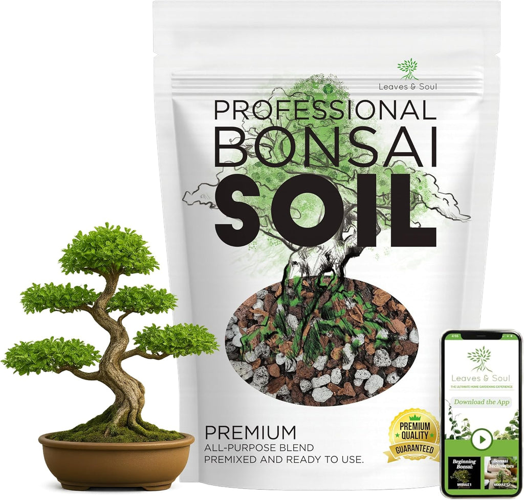 Premium Bonsai Soil All Purpose Blend | Pre-mixed 2.2 and 8.2 Dry Quarts