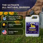 VarmiPro Rabbit Repellent Spray Concentrate - 32 fl oz Natural Outdoor Rabbit Deterrent for Yard, Garden, Lawn, Trees, and Plants - Safe for Pets, Animals, Flowers, Shrubs, and Flower Beds