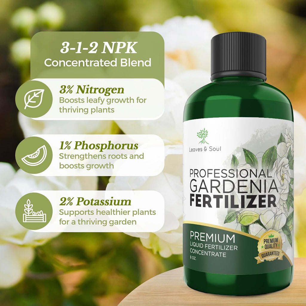 perfect plants gardenia liquid fertilizer Professional Liquid Gardenia Plant Fertilizer | 3-1-2 Concentrate for Flowering Plants