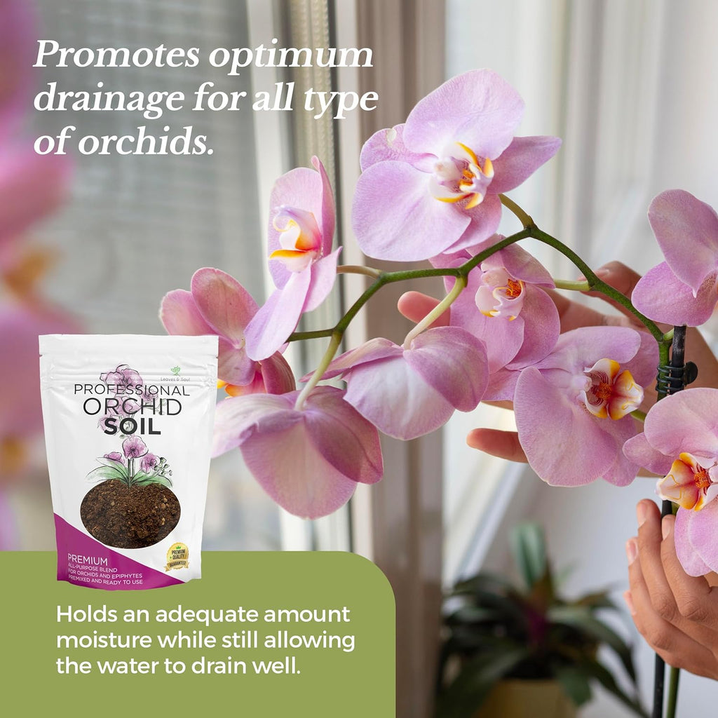 Premium Orchid Soil All Purpose Blend | Pre-mixed 2.2 and 8.2 Dry Quarts