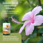 Leaves and Soul Hibiscus Professional Liquid Fertilizer - Complete 3-5-4 Nutrient Blend Concentrate for Enhanced Blooming & Growth - Perfect for Garden & Indoor Plants, New & Improved Blend - 8 oz