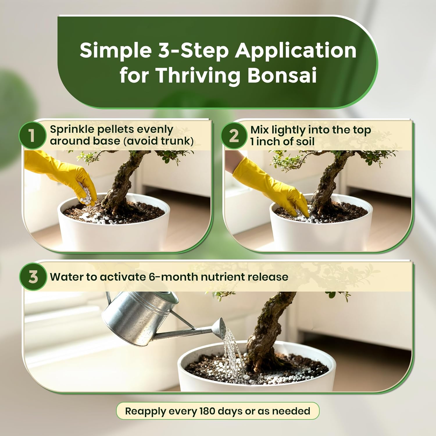 Bonsai Fertilizer Pellets | 18-6-8 Slow Release