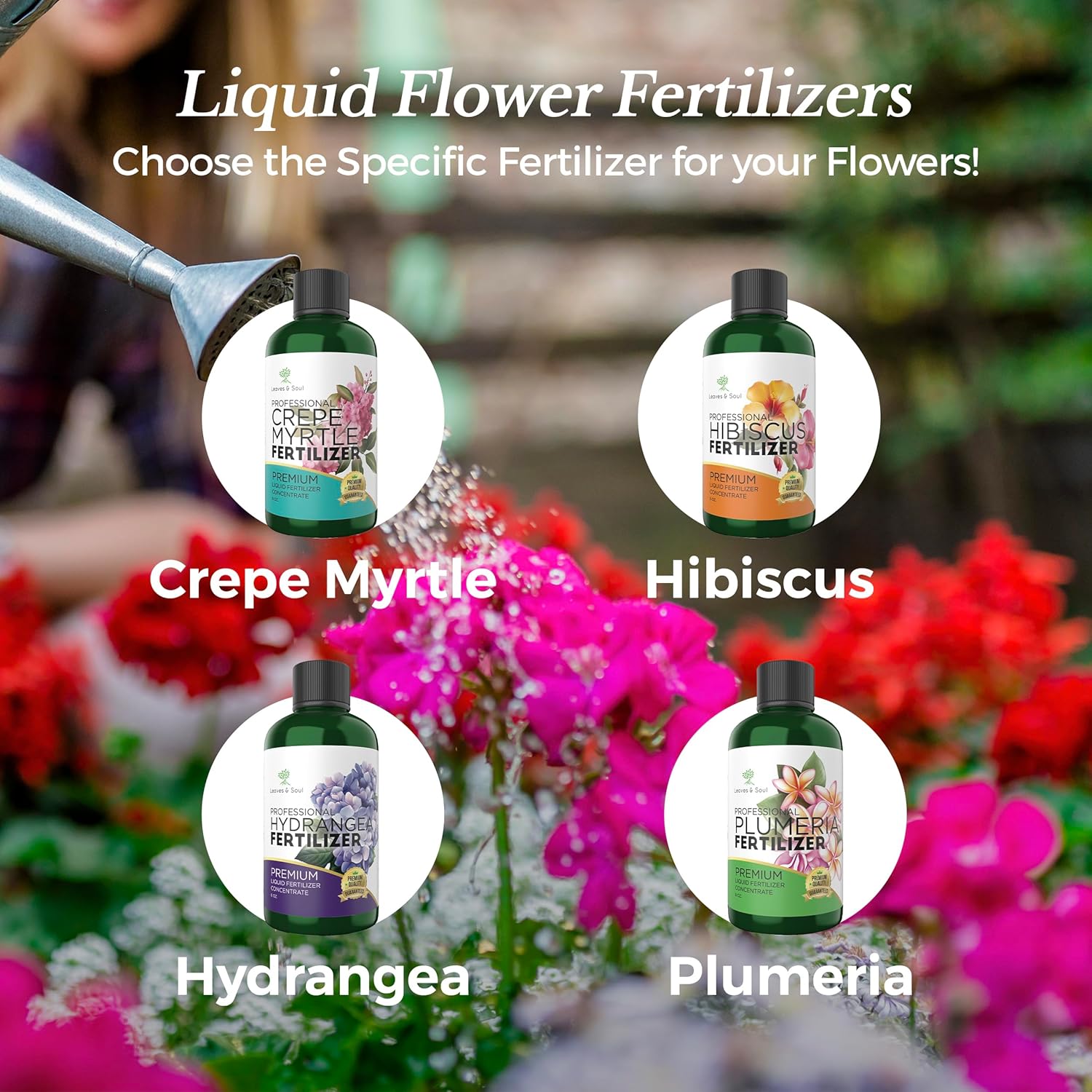 Leaves and Soul Plumeria Professional Liquid Fertilizer - Complete 3-5-4 Nutrient Blend Concentrate for Enhanced Blooming & Growth - Perfect for Garden & Indoor Plants, Easy Application - 8 oz