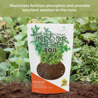 Professional Indoor Herb Plant Soil | Pre-Mixed 2.2 Dry Quarts