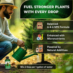 Leaves and Soul Professional Evergreen Tree Fertilizer Liquid Concentrate - 6-4-6 Blend for Evergreens, Garden Use - Liquid Plant Food for Evergreen Trees and Shrubs Outdoors