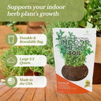 Professional Indoor Herb Plant Soil | Pre-Mixed 2.2 Dry Quarts