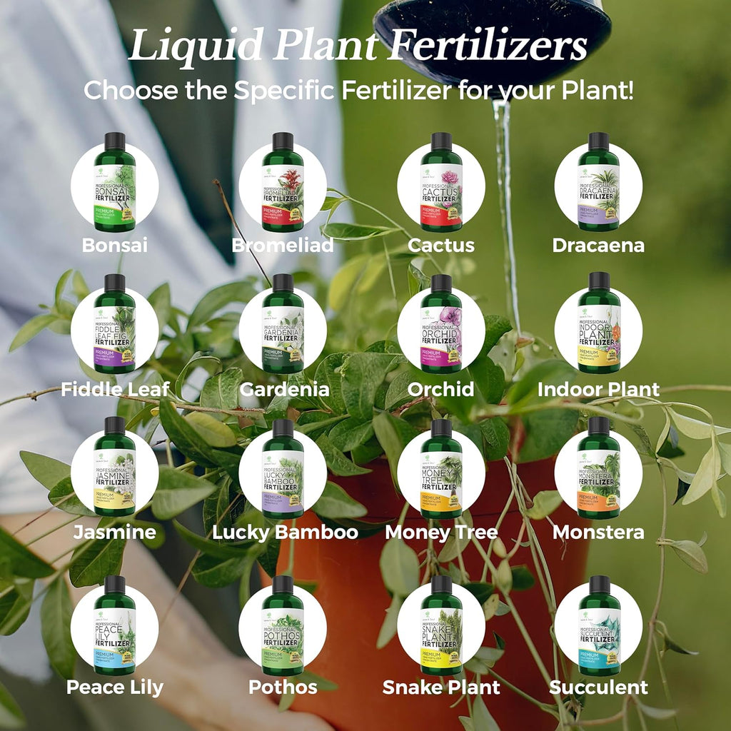 Professional Liquid Jasmine Fertilizer | 3-1-2 Concentrate for Plants and Flowers | 8 oz Bottle (Jasmine)