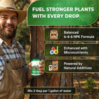 Leaves and Soul Professional Pine Tree Fertilizer Liquid Concentrate - 6-4-6 Blend for Pine, Garden Use - Liquid Plant Food for Pine Trees and Shrubs Outdoors