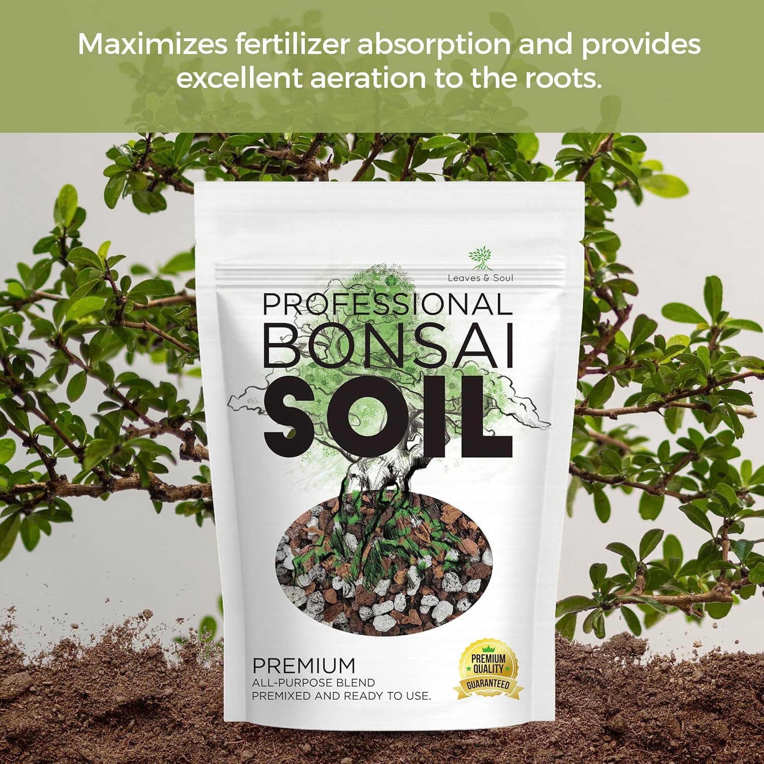 Premium Bonsai Soil All Purpose Blend | Pre-mixed 2.2 and 8.2 Dry