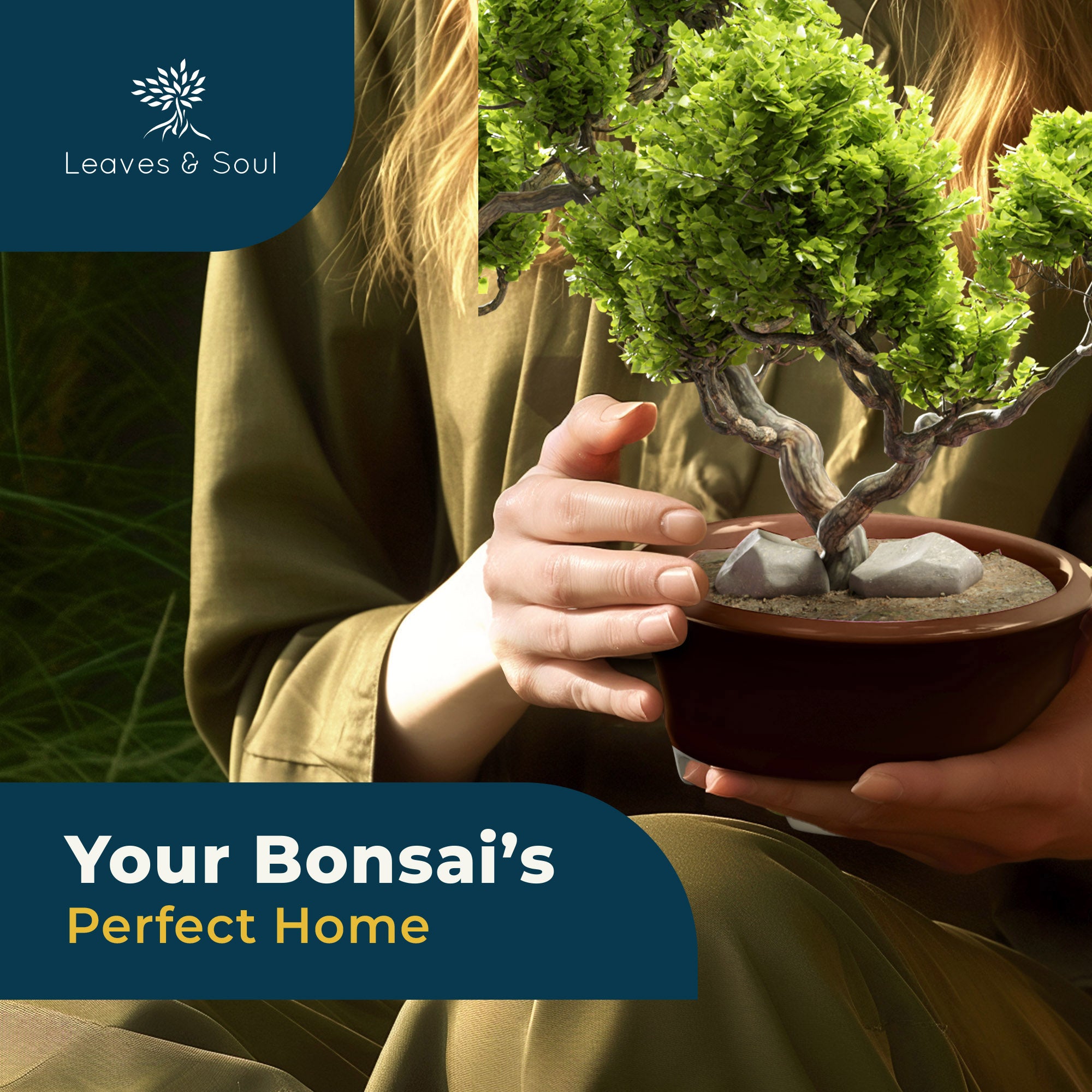 Glazed Ceramic Bonsai Pot | Dark Red