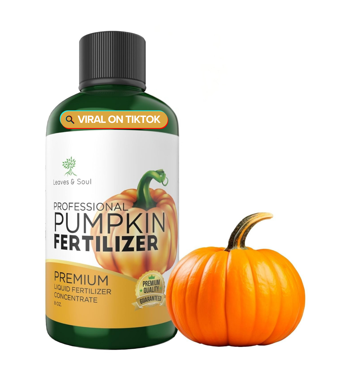 Professional Liquid Pumpkin Fertilizer | 5-1-5 Concentrate, Liquid Plant Fertilizer for Garden, Healthy Produce, Good Harvest, Multi-Purpose Blend & Gardening Supplies | 8 oz