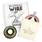 Complete Bonsai Set | GREEN - Soil, Fertilizer, Green Pot and Wire Kit