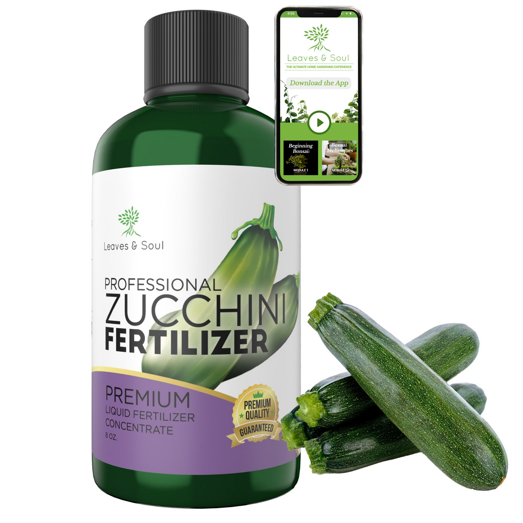 Professional Liquid Zucchini Fertilizer | 5-1-5 Concentrate, Liquid Plant Fertilizer for Garden, Healthy Produce, Good Harvest, Multi-Purpose Blend & Gardening Supplies | 8 oz