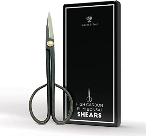 Professional Bonsai Scissors | Pruning Shears for Trimming Plants | Japanese Gardening, Bonsai Tools | Garden Scissors (Slim)