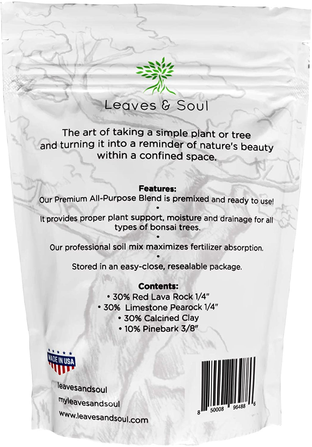 Premium Bonsai Soil All Purpose Blend | Pre-mixed 2.2 and 8.2 Dry Quarts