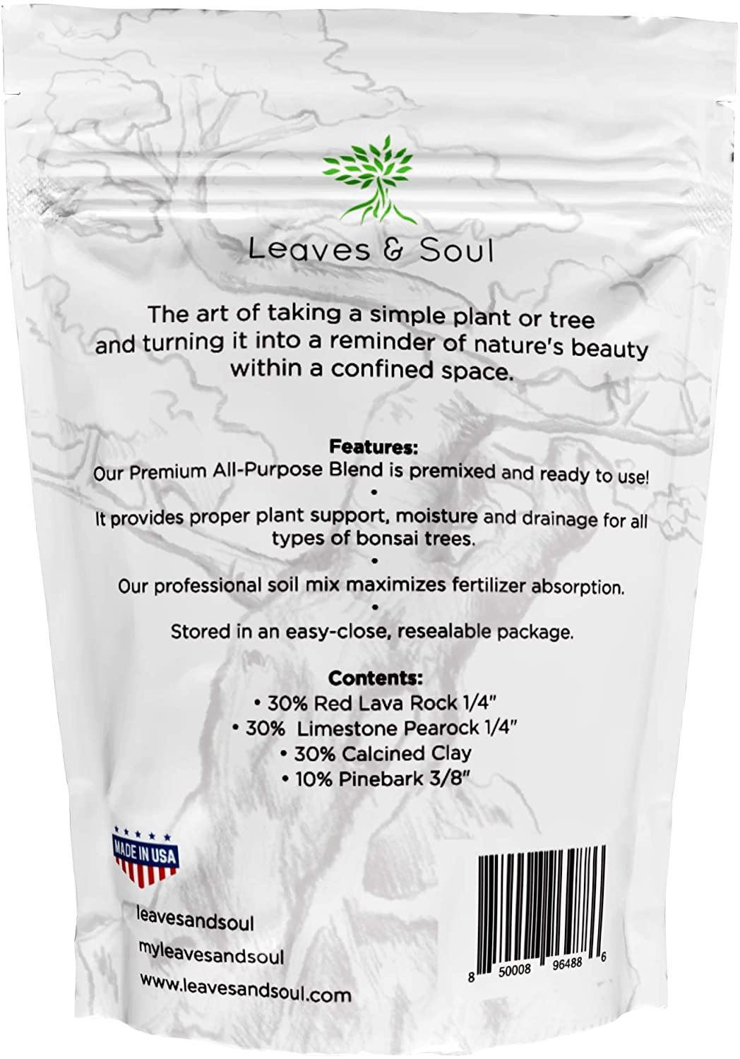 Premium Bonsai Soil All Purpose Blend | Pre-mixed 2.2 and 8.2 Dry Quarts