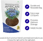 Professional African Violet Plant Soil | Pre-mixed 2.2 Dry Quarts
