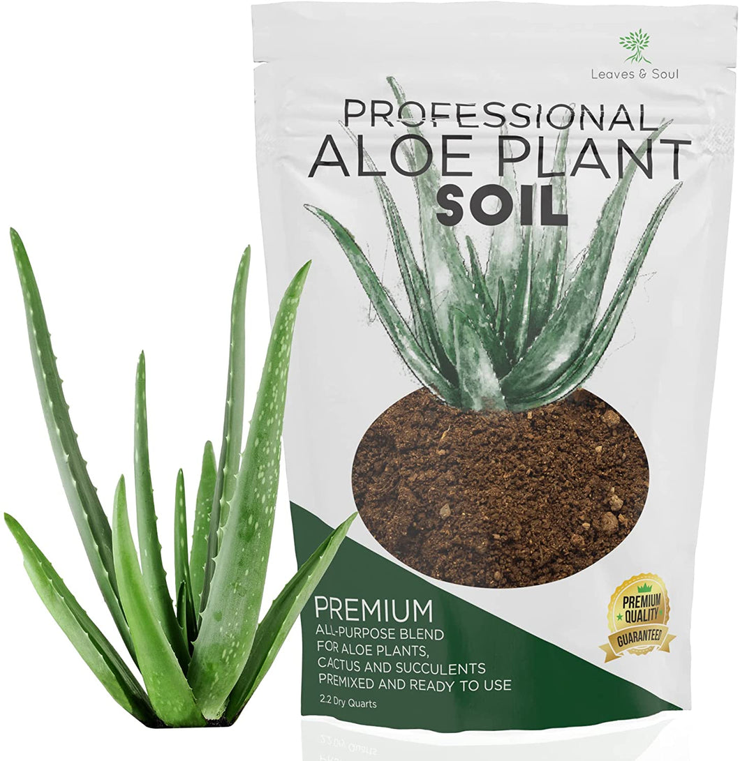 Professional Aloe Plant Soil | Pre-Mixed 2.2 Dry Quarts